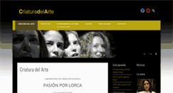 Desktop Screenshot of criaturadelarte.com