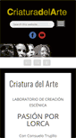 Mobile Screenshot of criaturadelarte.com