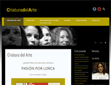 Tablet Screenshot of criaturadelarte.com